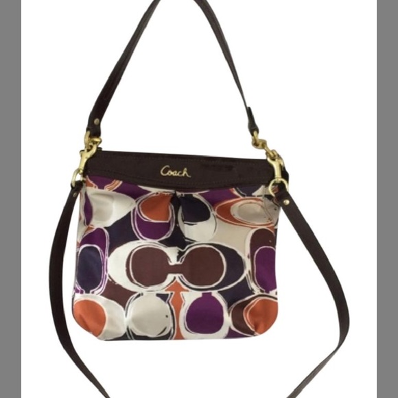 Coach Handbags - Authentic Coach Ashely Scarf Print Crossbody Bag